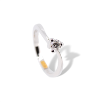 Anello solitario Recarlo ZR 339/A030 in oro 18k e diamanti naturali Donna  - ZR 339/A030